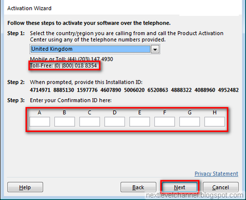 Enter number sets into the text boxes.