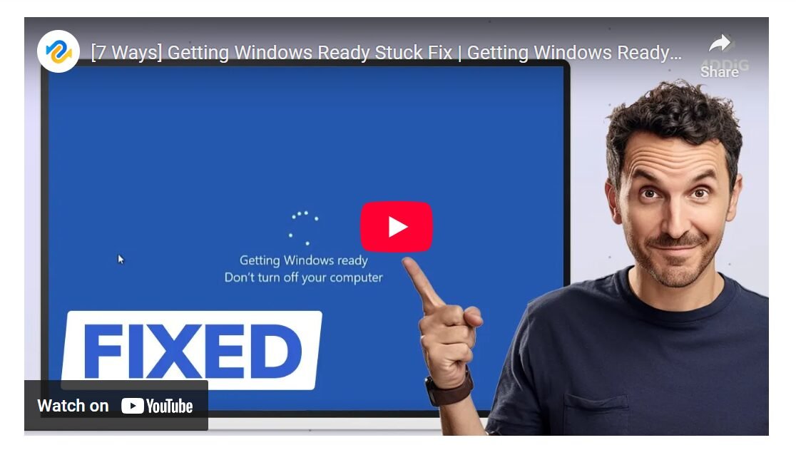 How to Fix Laptop Stuck on Getting Windows Ready