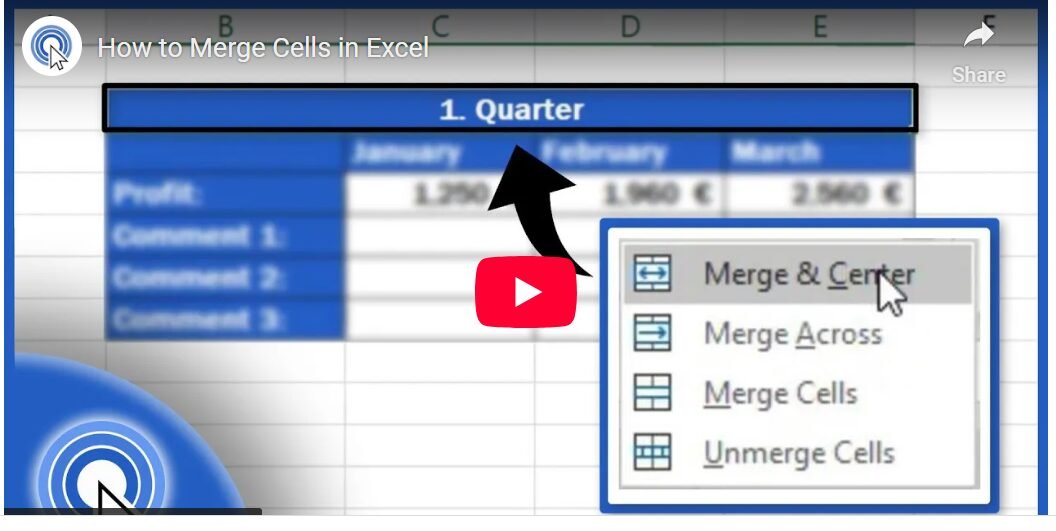 How to Merge Cells in Excel