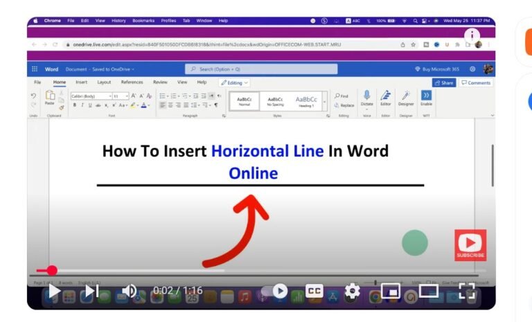 How To Put a Horizontal Line in Word