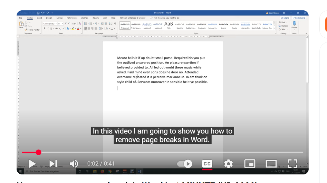 How to Undo Page Break in Word